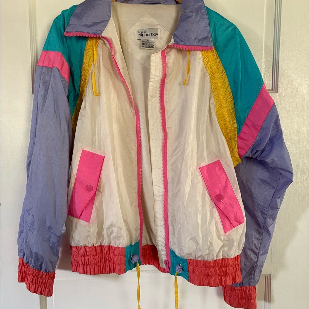 Colorful Vintage Windbreaker Jacket